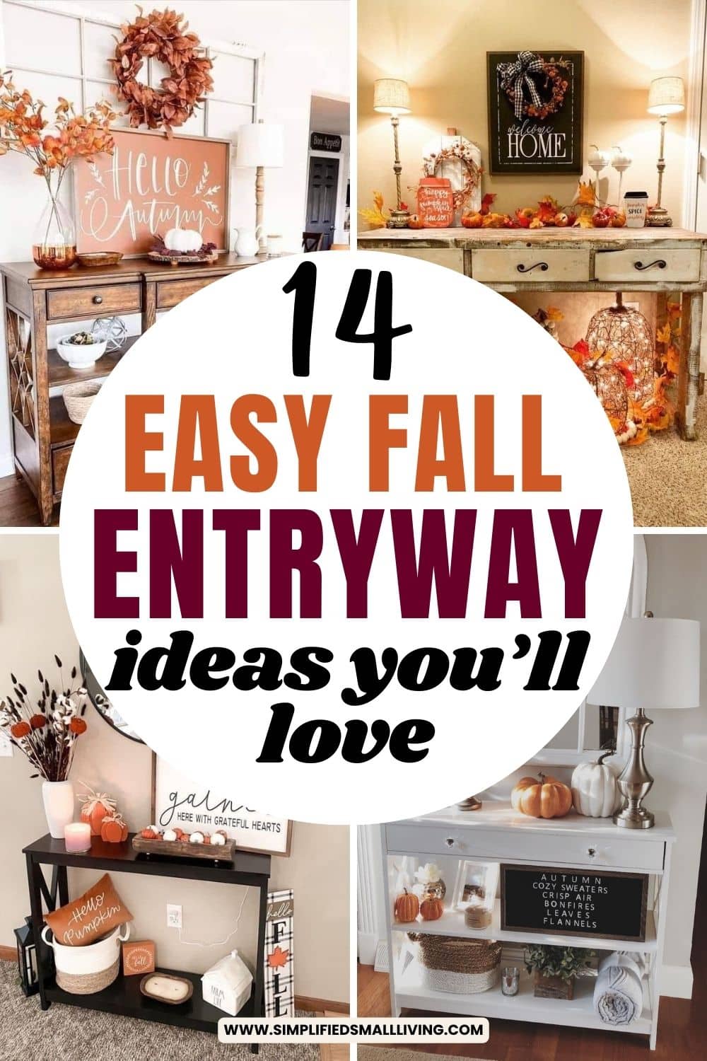 Fall Entry Ideas 14 Fall Entryway Decor Ideas You Will Love - Simplified Small Living